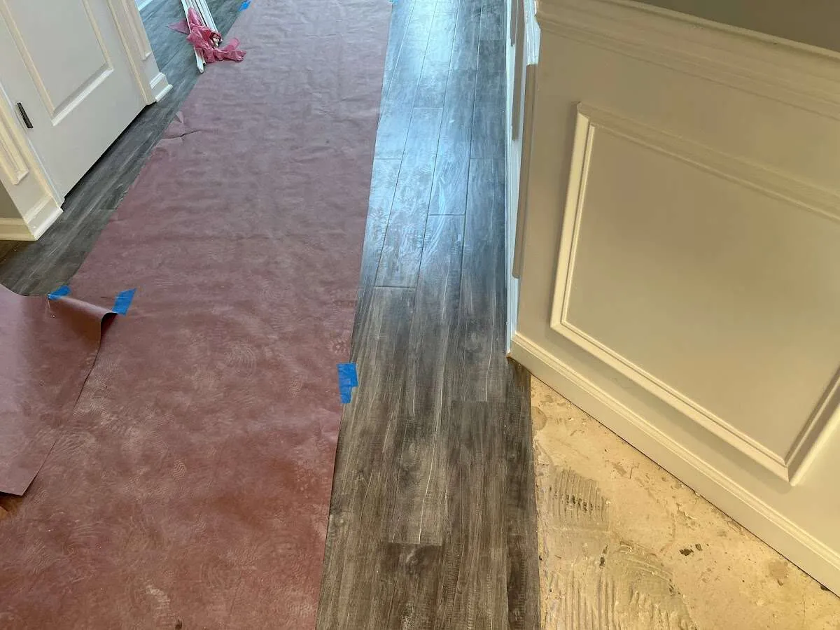 Completed marble shower restoration in Worth